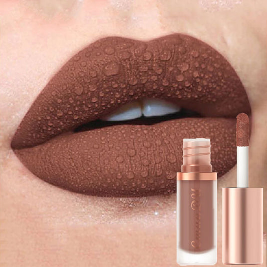 1pcs Waterproof Matte Velvet Lip Glaze Moisturizing Long Lasting Non-stick Cup Not Easy To Fade Lip Gloss Lipstick Makeup Eco Chic